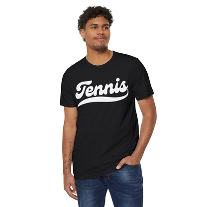 TENNIS 1 (Black & White) - Tennis Basic Tee