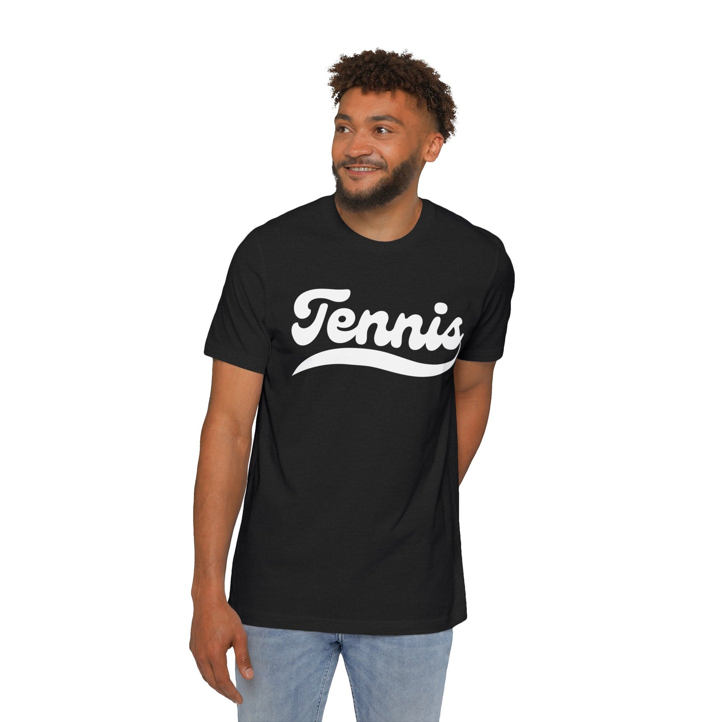 TENNIS 1 (Black & White) - Tennis Basic Tee