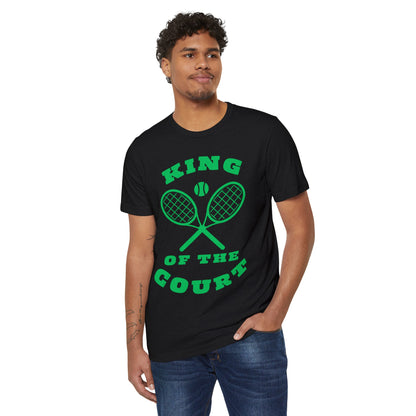 KING OF THE COURT (Black-Green) - Tennis Basic Tee