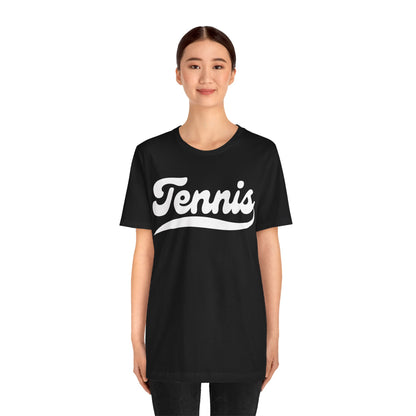 TENNIS 1 (Black & White) - Tennis Basic Tee