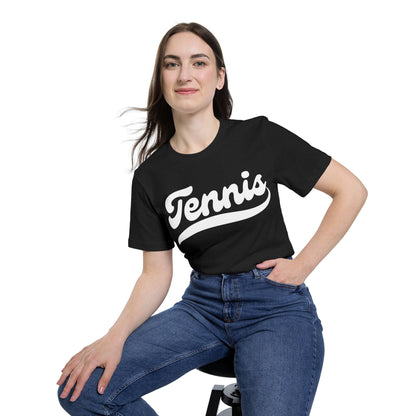 TENNIS 1 (Black & White) - Tennis Basic Tee