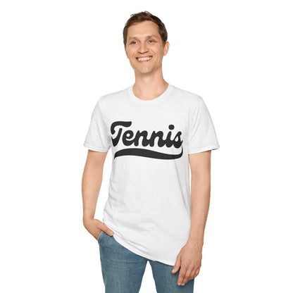 TENNIS 1 (Black & White) - Tennis Basic Tee