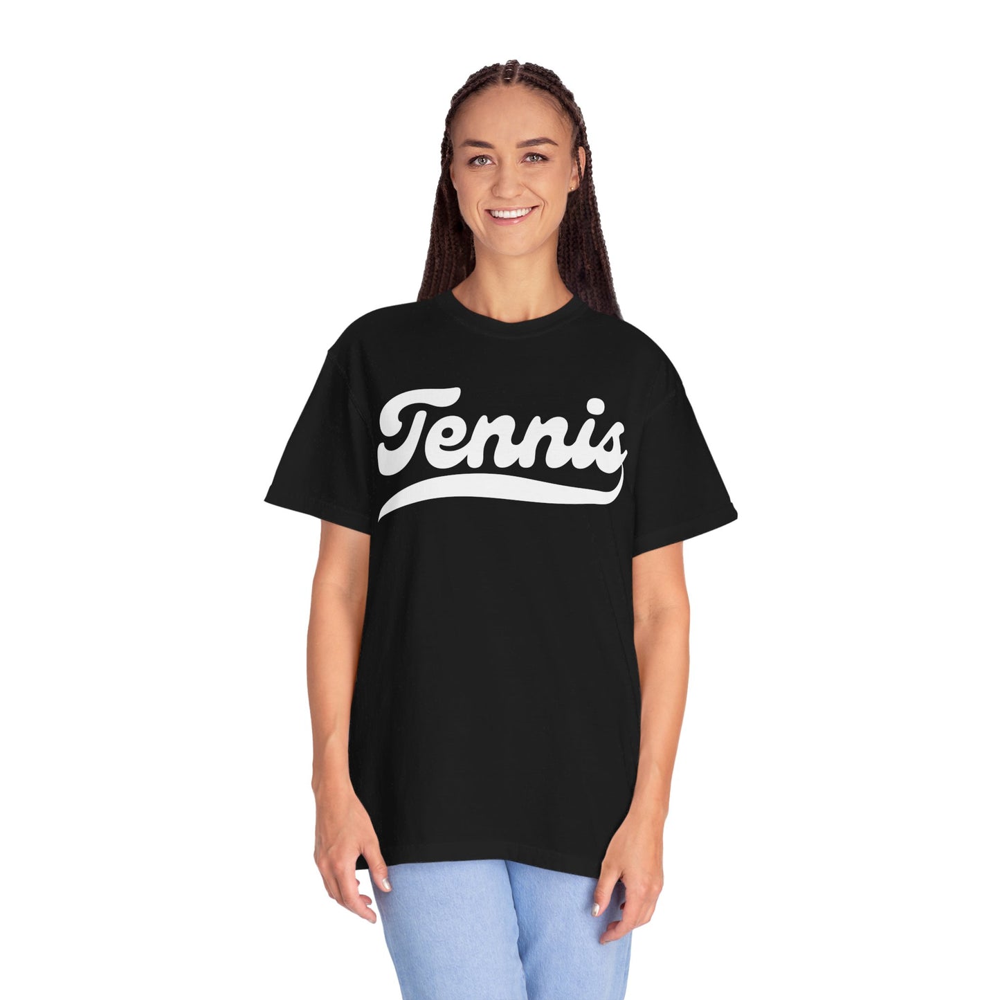 TENNIS 1 (Black & White) - Tennis Basic Tee