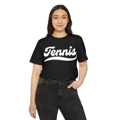 TENNIS 1 (Black & White) - Tennis Basic Tee