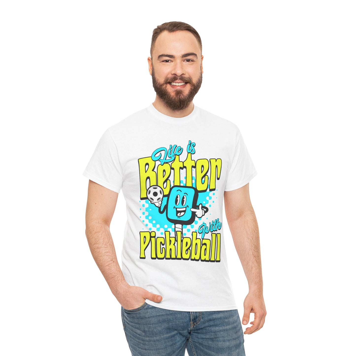 LIFE'S BETTER W/ PICKLEBALL 1 - Pickleball (Basic Tee)