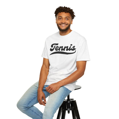 TENNIS 1 (Black & White) - Tennis Basic Tee