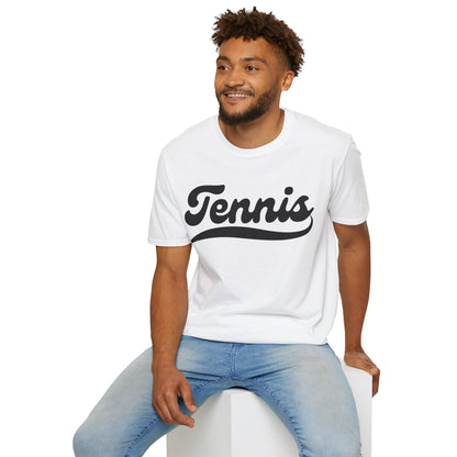 TENNIS 1 (Black & White) - Tennis Basic Tee