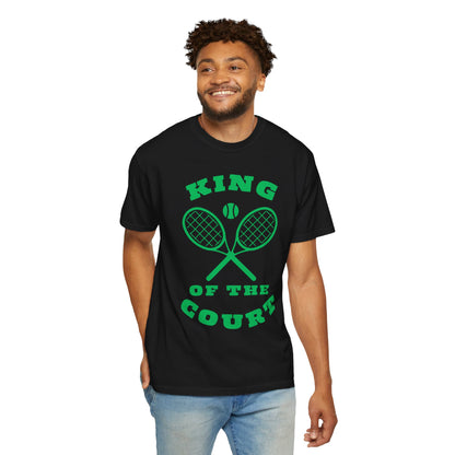 KING OF THE COURT (Black-Green) - Tennis Basic Tee