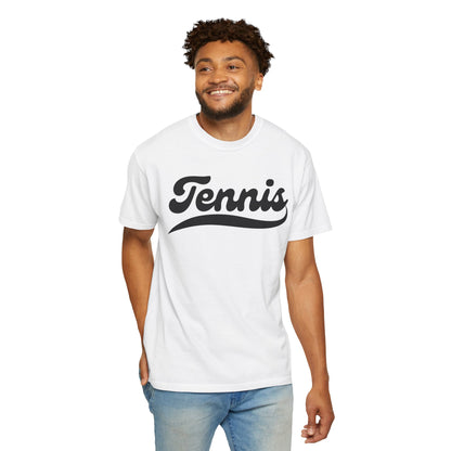 TENNIS 1 (Black & White) - Tennis Basic Tee