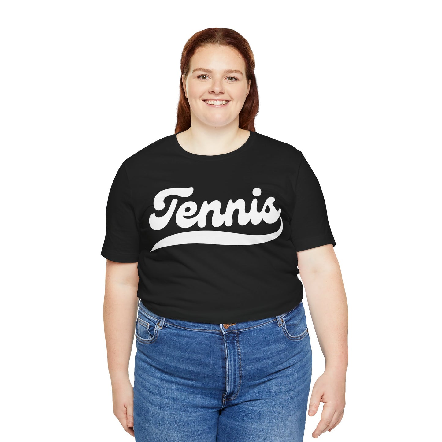 TENNIS 1 (Black & White) - Tennis Basic Tee