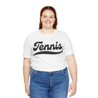 TENNIS 1 (Black & White) - Tennis Basic Tee