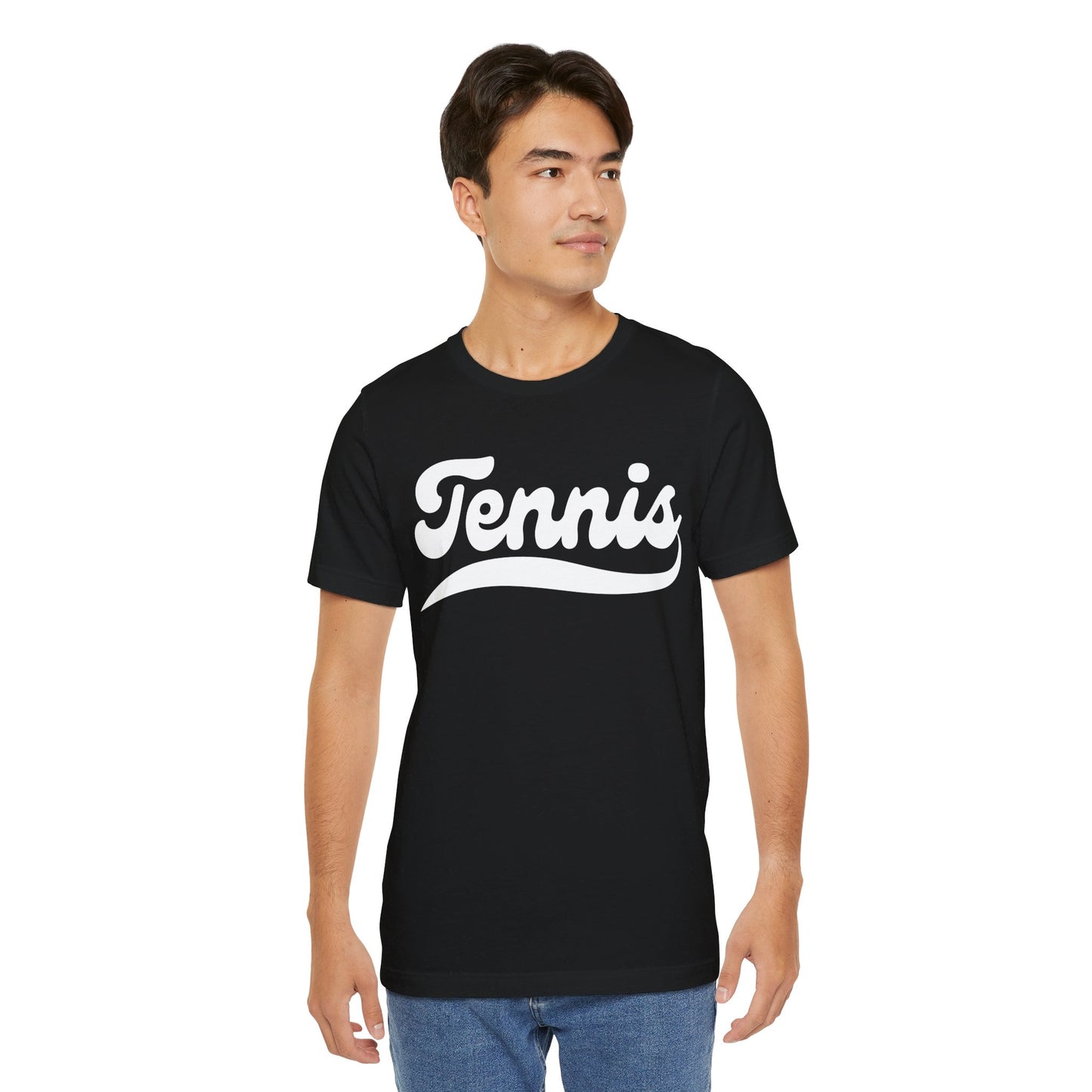 TENNIS 1 (Black & White) - Tennis Basic Tee