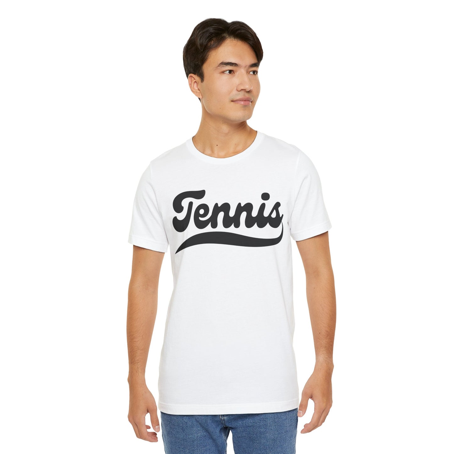 TENNIS 1 (Black & White) - Tennis Basic Tee