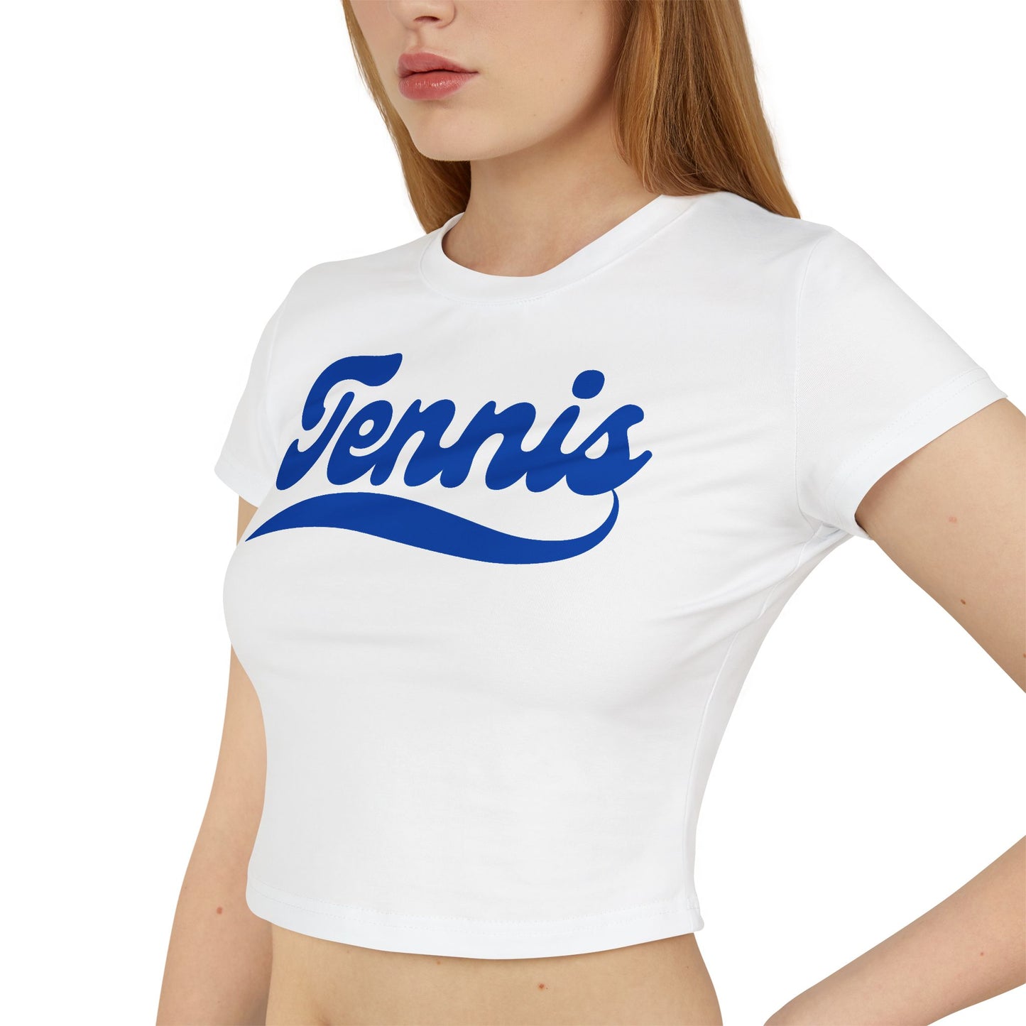 TENNIS 1 (Blue) - Tennis Crop Top