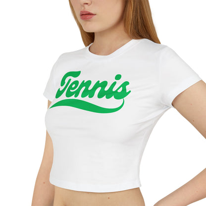 TENNIS 1 (Green) - Tennis Crop Top
