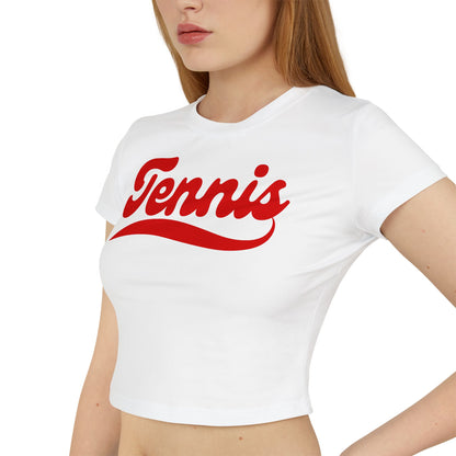 TENNIS 1 (Red) - Tennis Crop Top