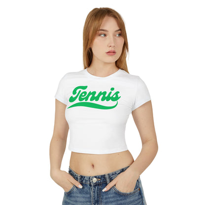 TENNIS 1 (Green) - Tennis Crop Top