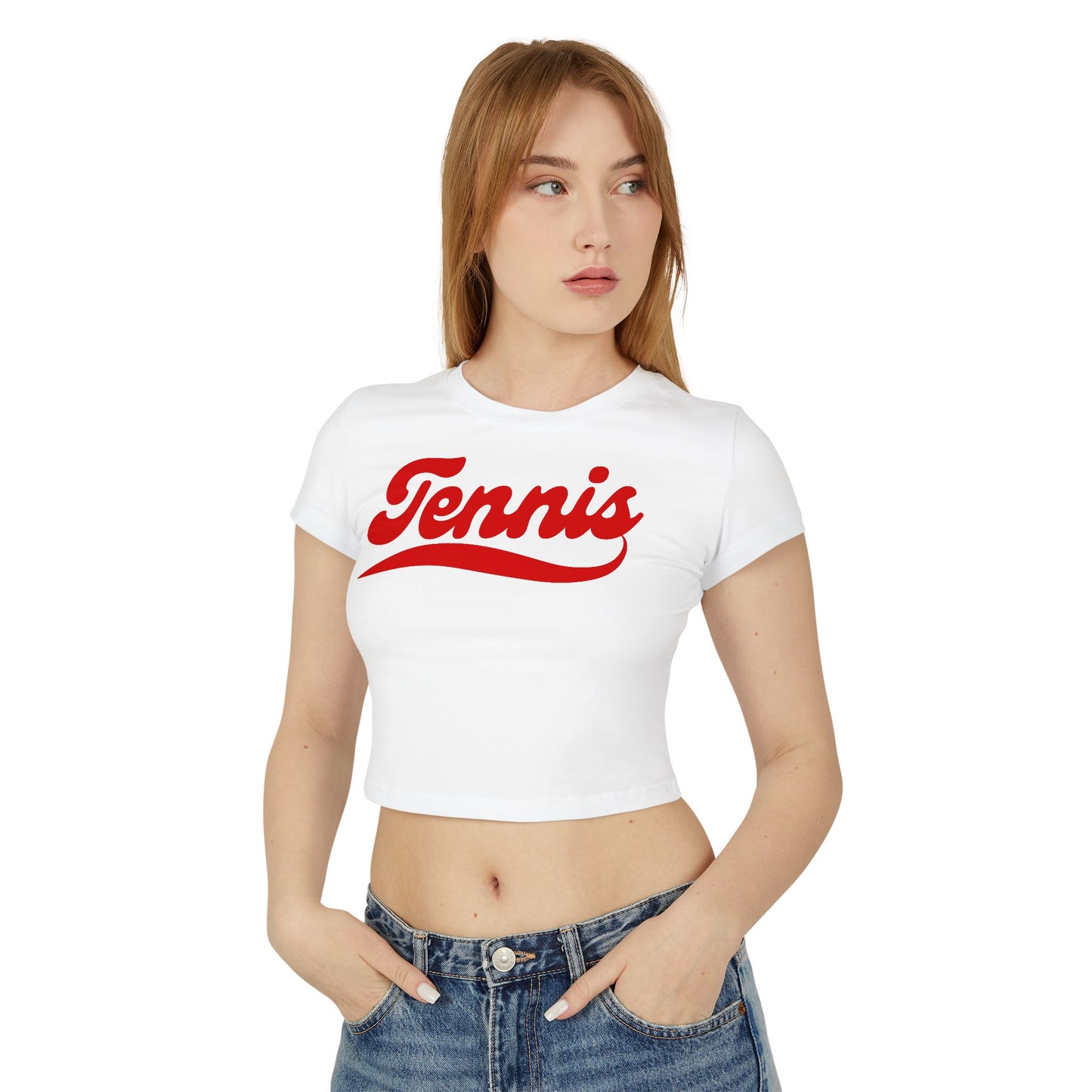 TENNIS 1 (Red) - Tennis Crop Top