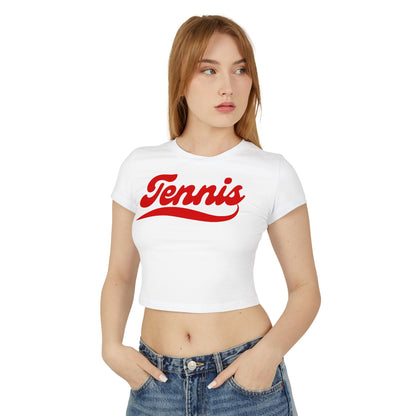 TENNIS 1 (Red) - Tennis Crop Top