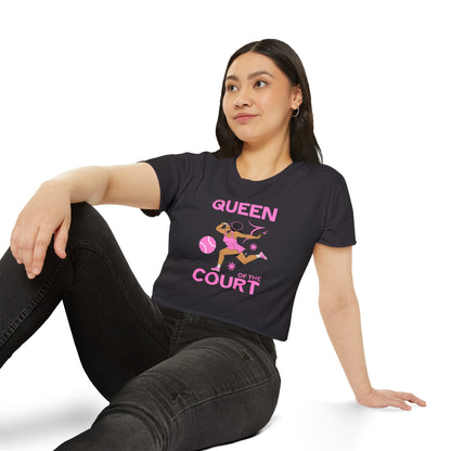 QUEEN OF THE COURT 1 - Tennis Crop Top