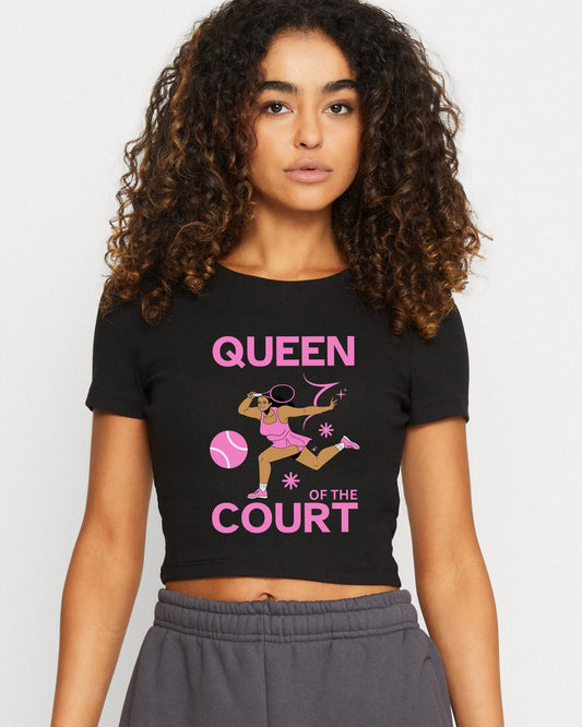 QUEEN OF THE COURT 1 - Tennis Crop Top - GRANDSLAM PH