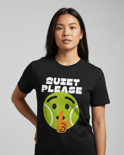 QUIET PLEASE - Tennis (Basic Tee)