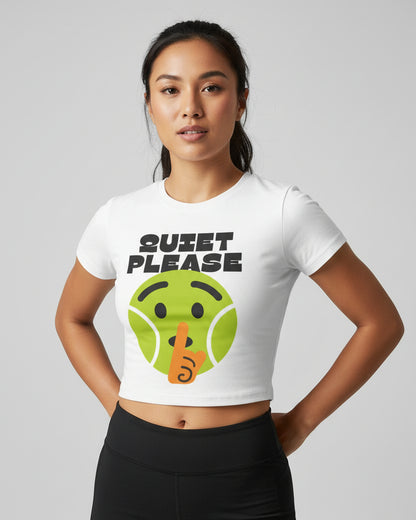 QUIET PLEASE - Tennis (Crop Top)