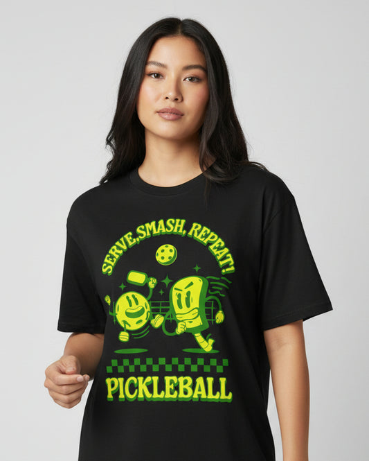 SERVE SMASH REPEAT - Pickleball (Basic Tee) - GRANDSLAM PH