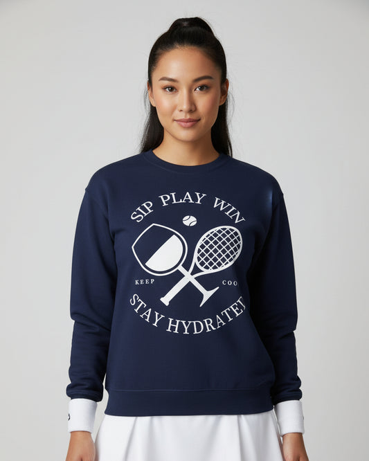 STAY HYDRATED - Tennis Sweatshirt - GRANDSLAM PH