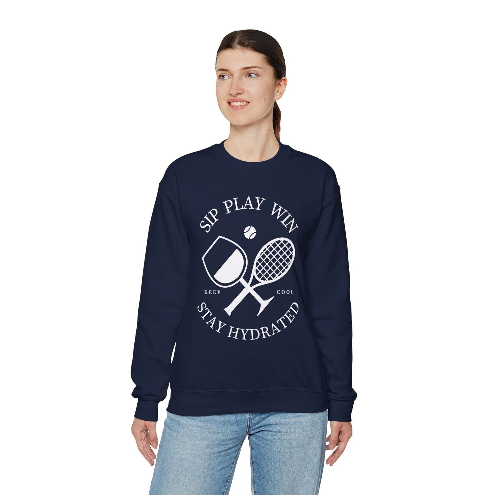 STAY HYDRATED - Tennis Sweatshirt - GRANDSLAM PH