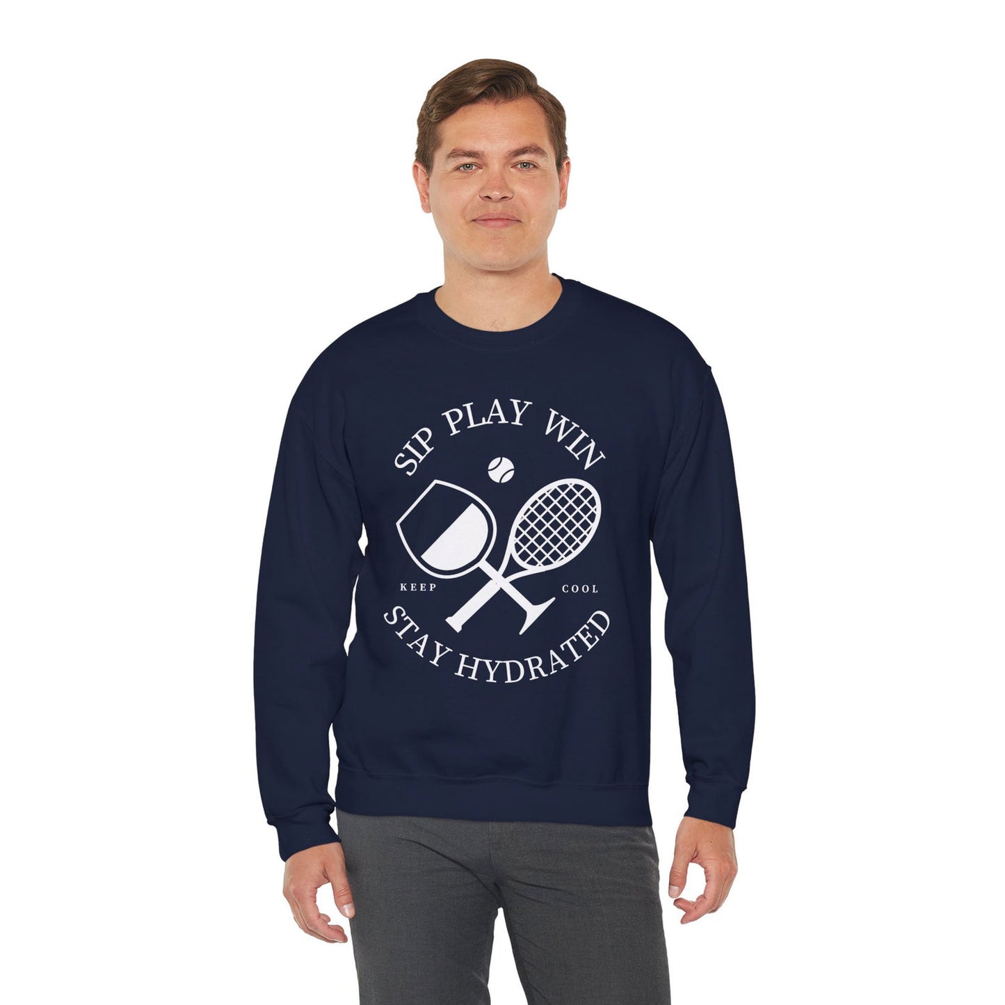 STAY HYDRATED - Tennis Sweatshirt - GRANDSLAM PH