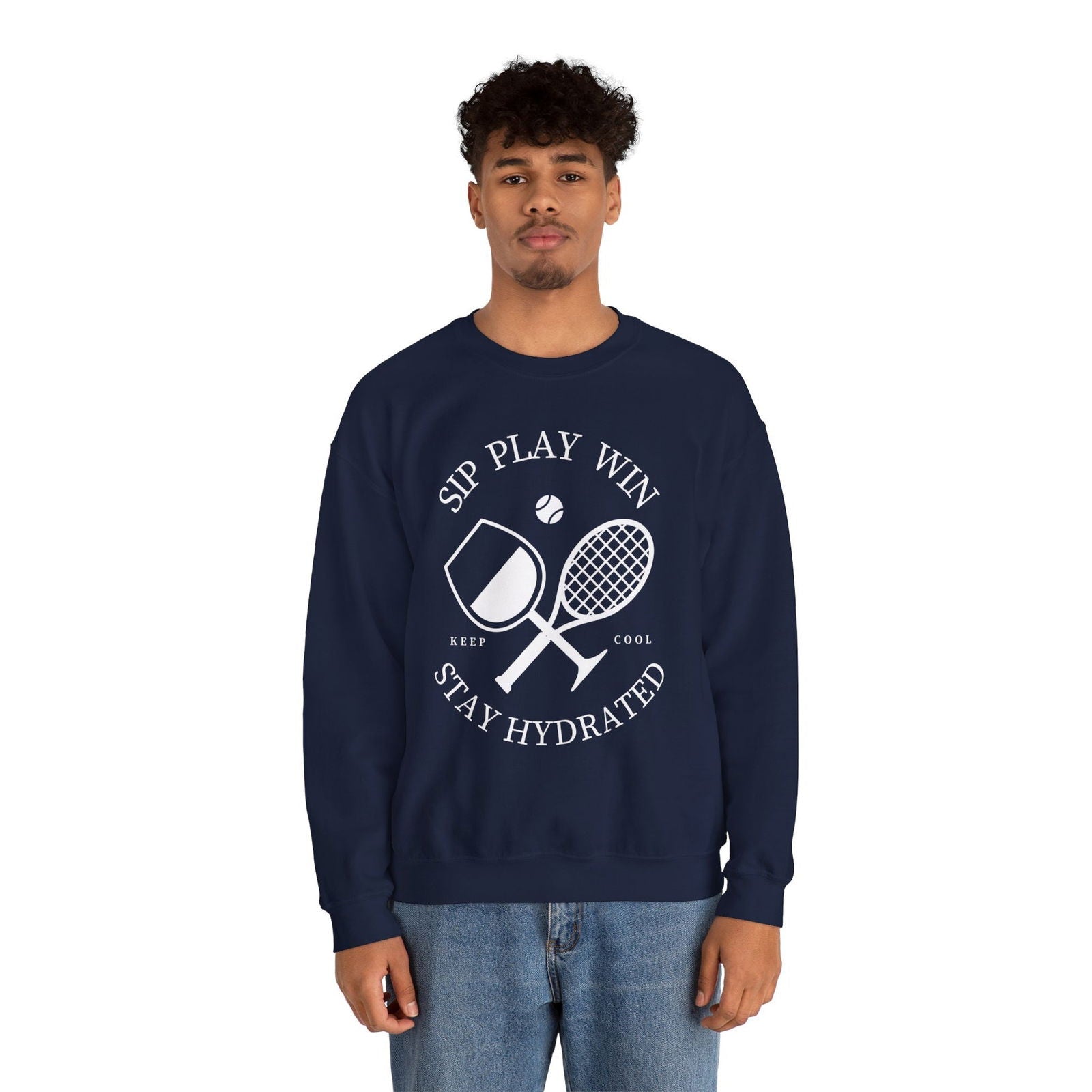 STAY HYDRATED - Tennis Sweatshirt - GRANDSLAM PH