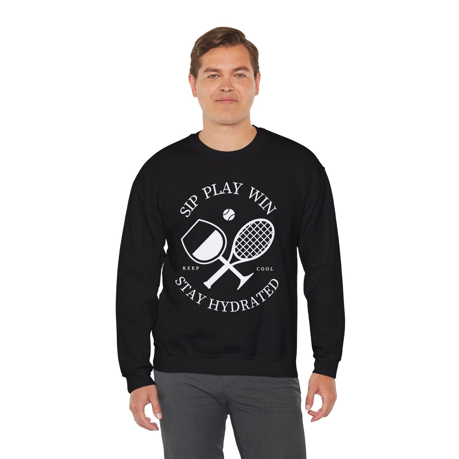 STAY HYDRATED - Tennis Sweatshirt - GRANDSLAM PH