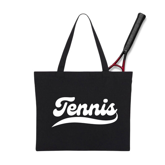 TENNIS 1 (Black-White) - Tennis Tote Bag - GRANDSLAM PH