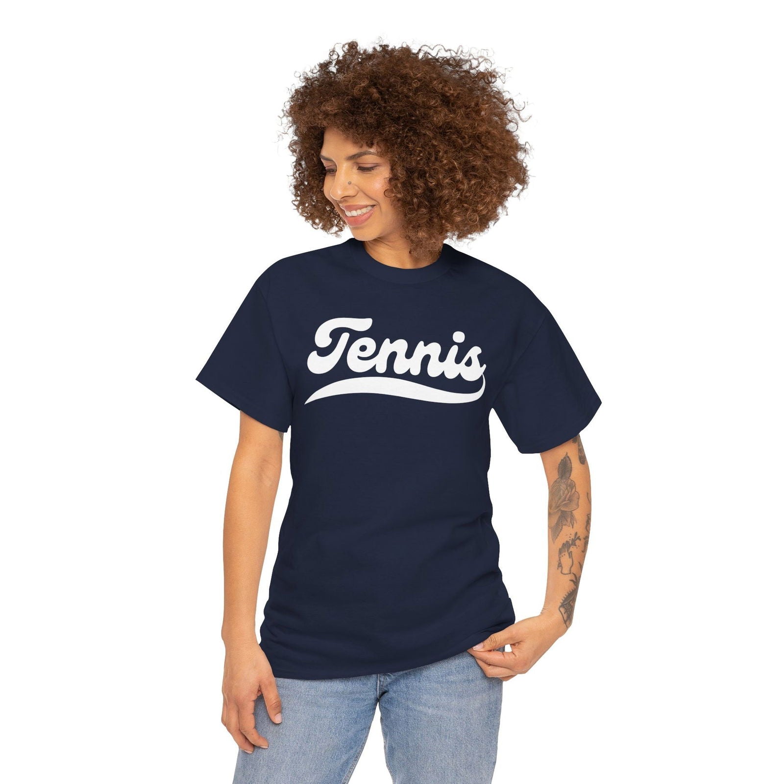 TENNIS 1 (Dark Blue) - Tennis Basic Tee - GRANDSLAM PH