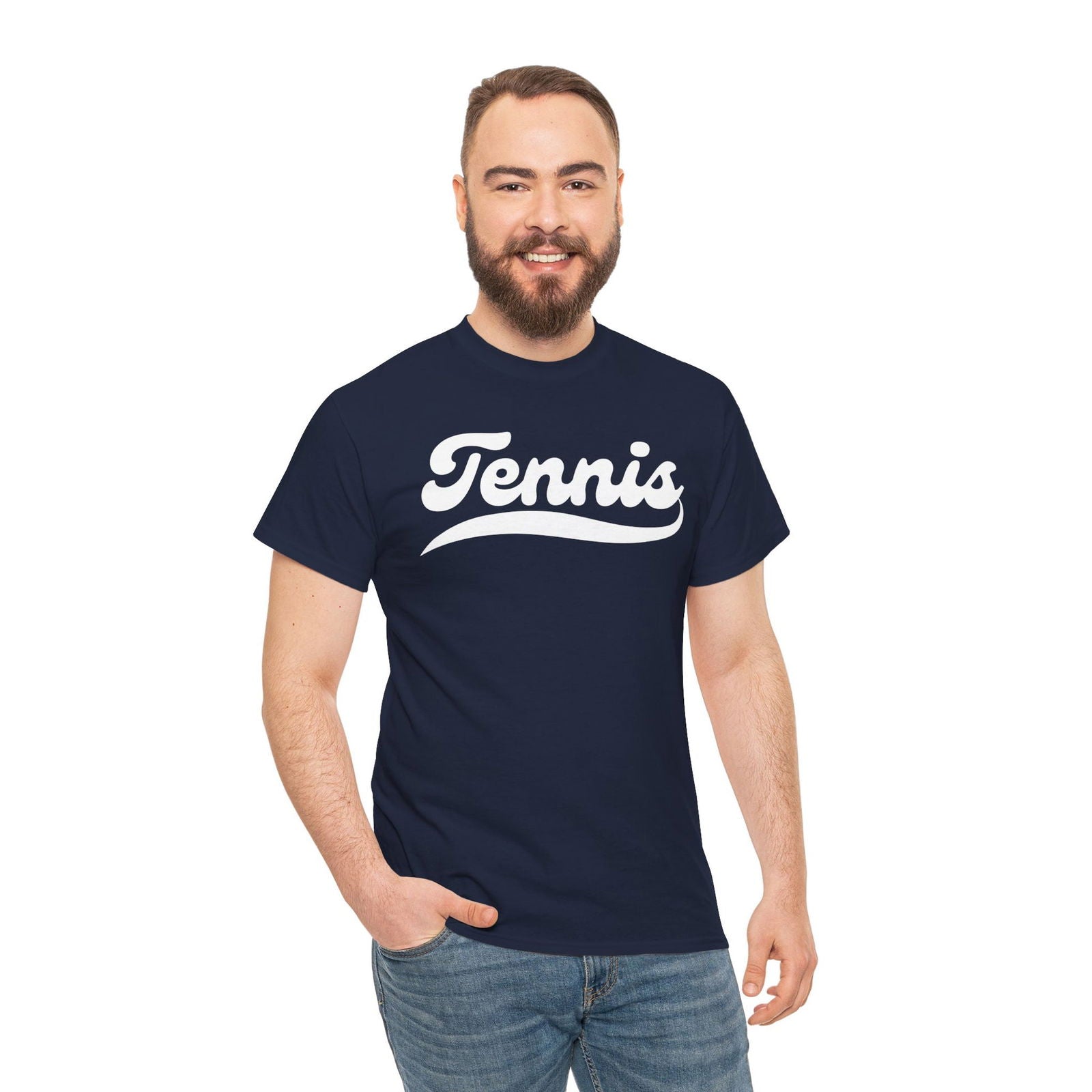 TENNIS 1 (Dark Blue) - Tennis Basic Tee - GRANDSLAM PH