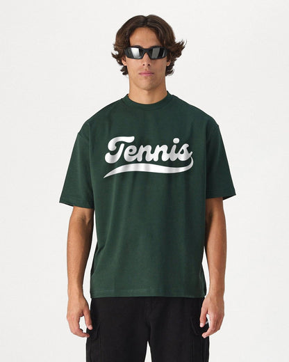 TENNIS 1 (Dark Green) - Tennis Basic Tee - GRANDSLAM PH