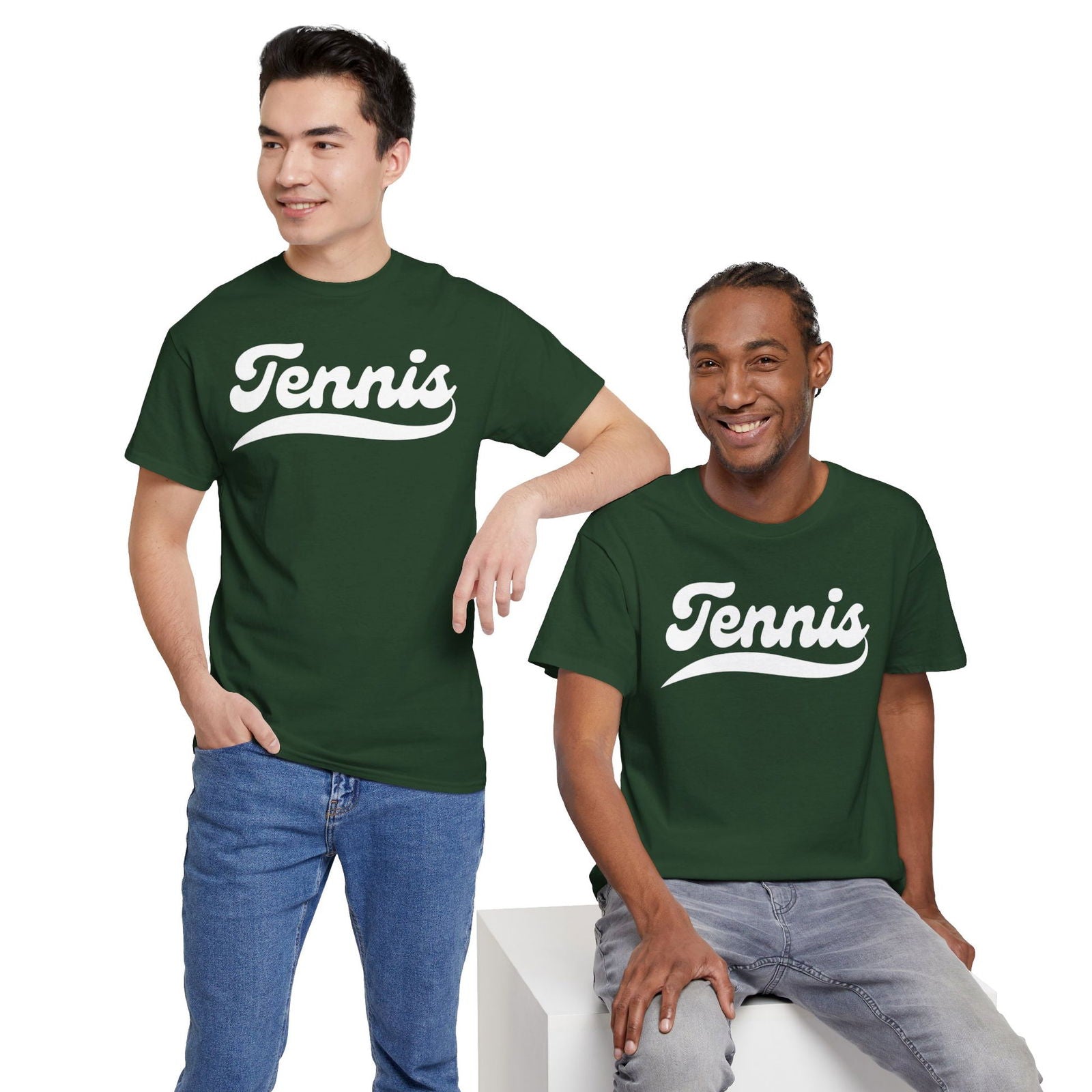 TENNIS 1 (Dark Green) - Tennis Basic Tee - GRANDSLAM PH