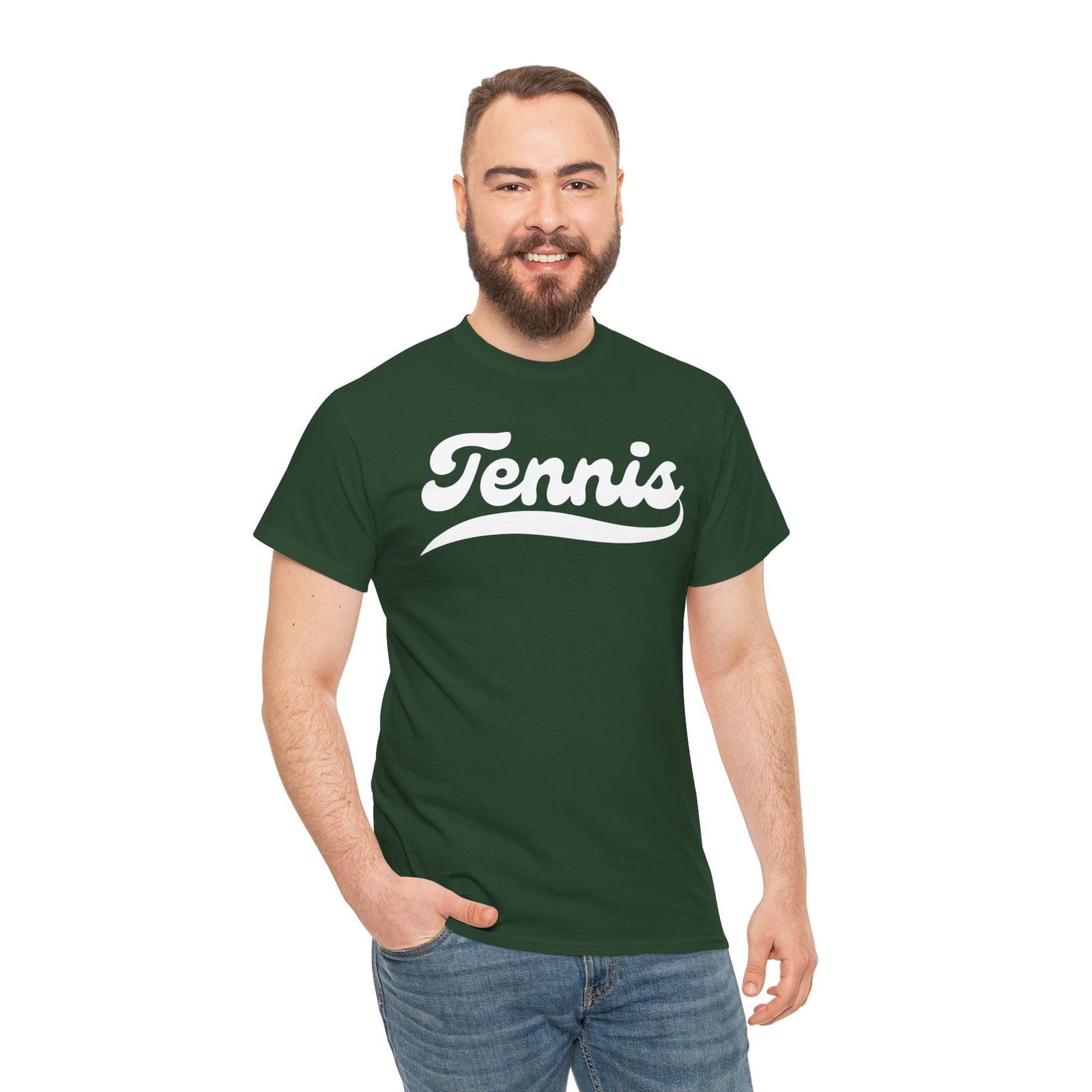 TENNIS 1 (Dark Green) - Tennis Basic Tee - GRANDSLAM PH