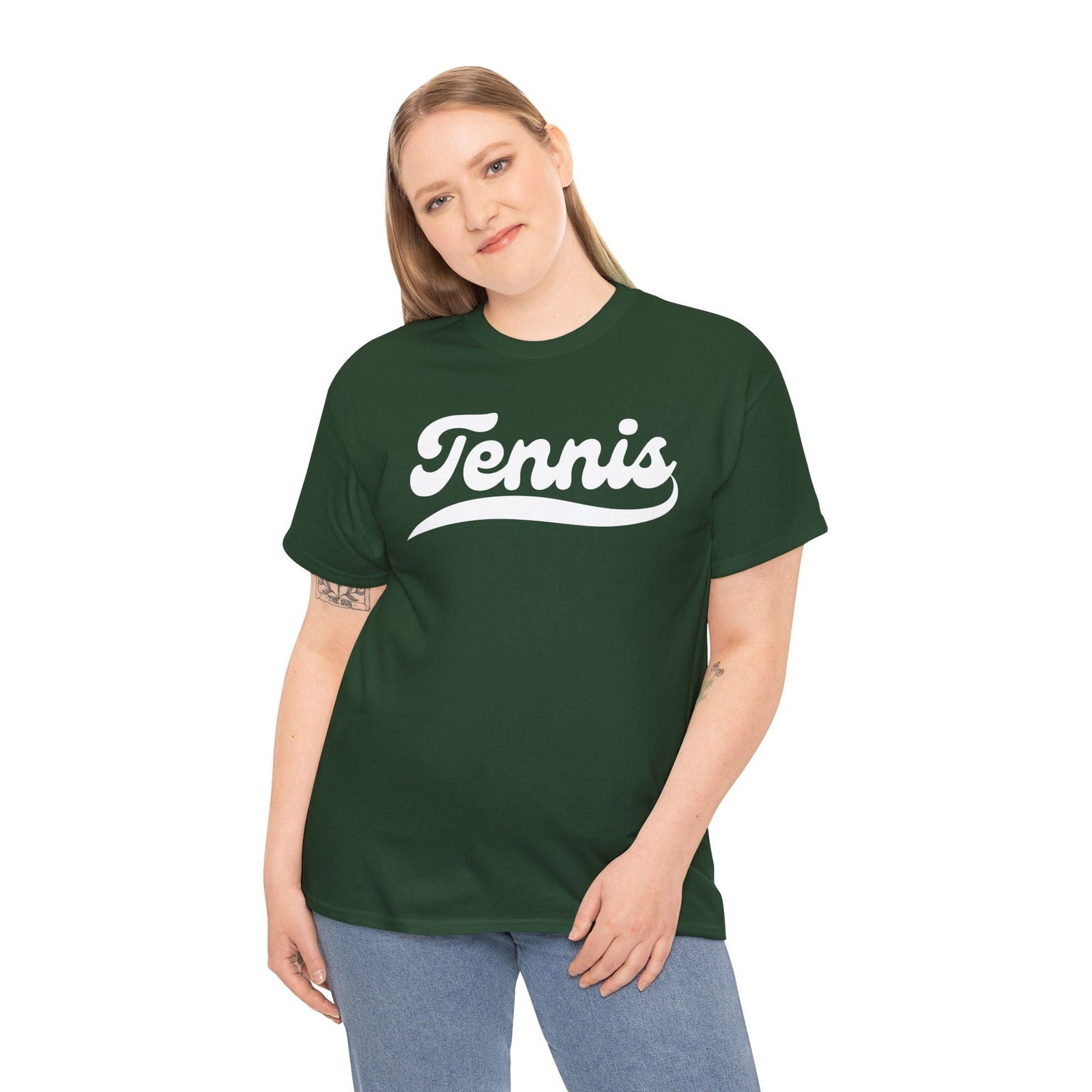 TENNIS 1 (Dark Green) - Tennis Basic Tee - GRANDSLAM PH
