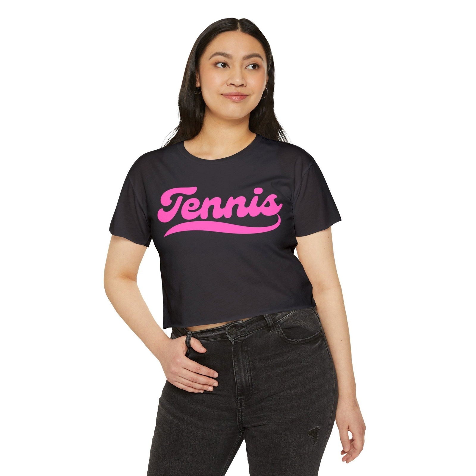 TENNIS 1 (Pink) - Crop Top - GRANDSLAM PH