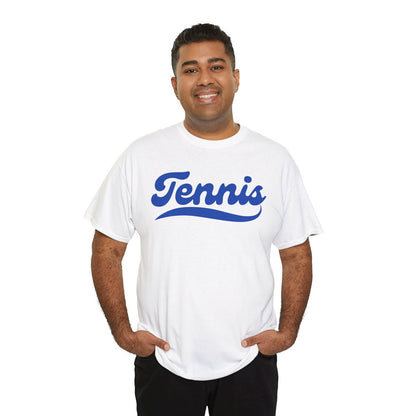 TENNIS 1 (White-Blue) - Tennis Basic Tee - GRANDSLAM PH