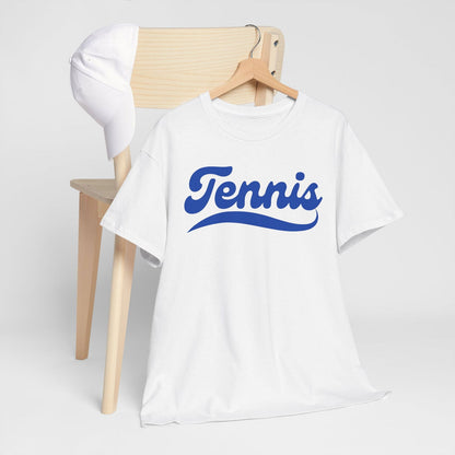 TENNIS 1 (White-Blue) - Tennis Basic Tee - GRANDSLAM PH