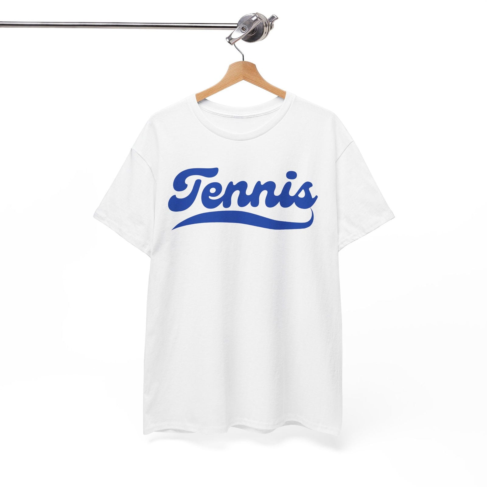 TENNIS 1 (White-Blue) - Tennis Basic Tee - GRANDSLAM PH