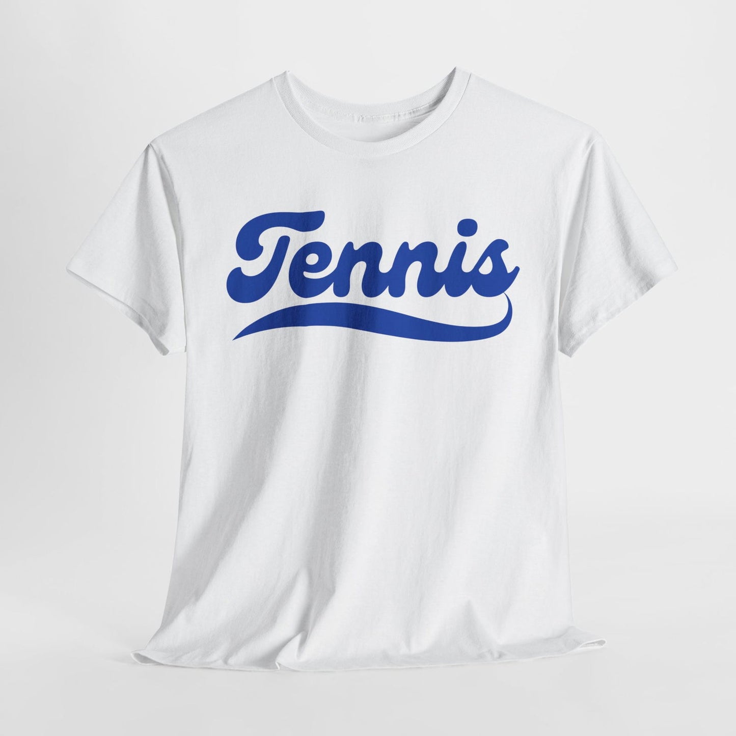 TENNIS 1 (White-Blue) - Tennis Basic Tee - GRANDSLAM PH