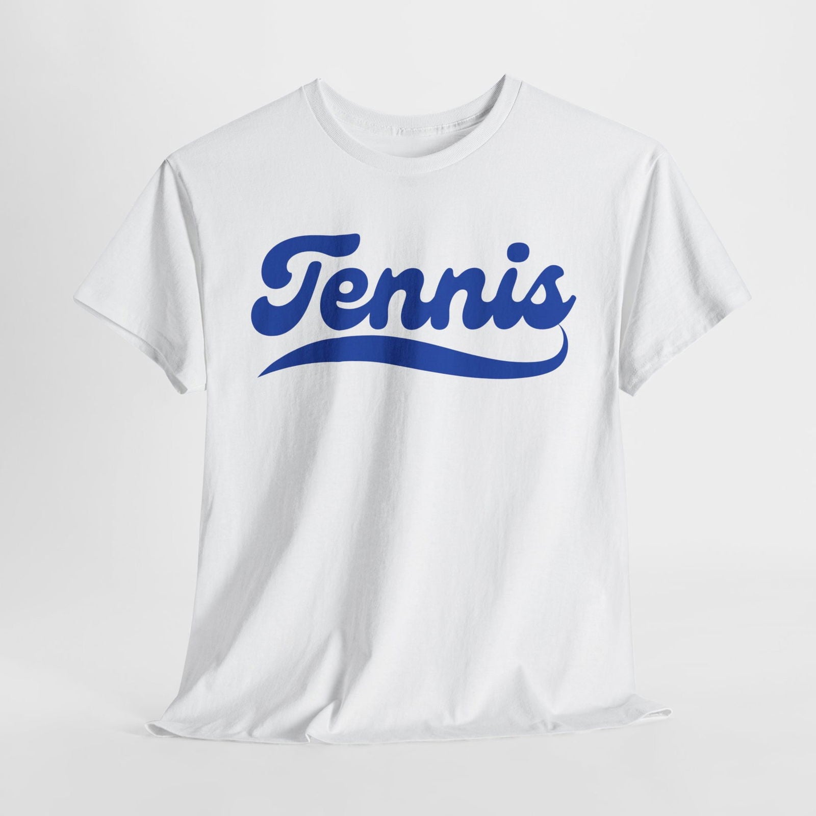 TENNIS 1 (White-Blue) - Tennis Basic Tee - GRANDSLAM PH