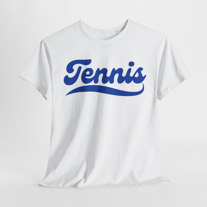TENNIS 1 (White-Blue) - Tennis Basic Tee - GRANDSLAM PH