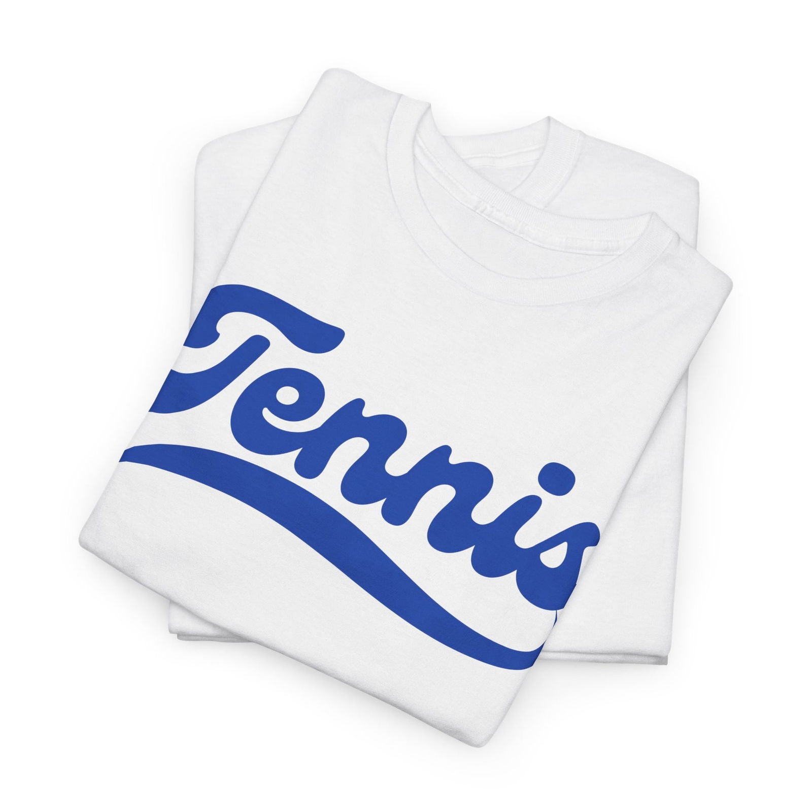 TENNIS 1 (White-Blue) - Tennis Basic Tee - GRANDSLAM PH