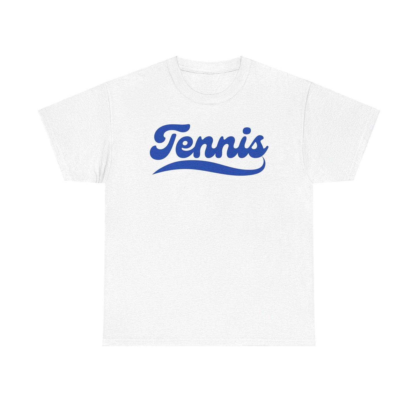 TENNIS 1 (White-Blue) - Tennis Basic Tee - GRANDSLAM PH