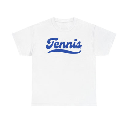 TENNIS 1 (White-Blue) - Tennis Basic Tee - GRANDSLAM PH